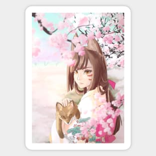 Yakusoku - spring Sticker